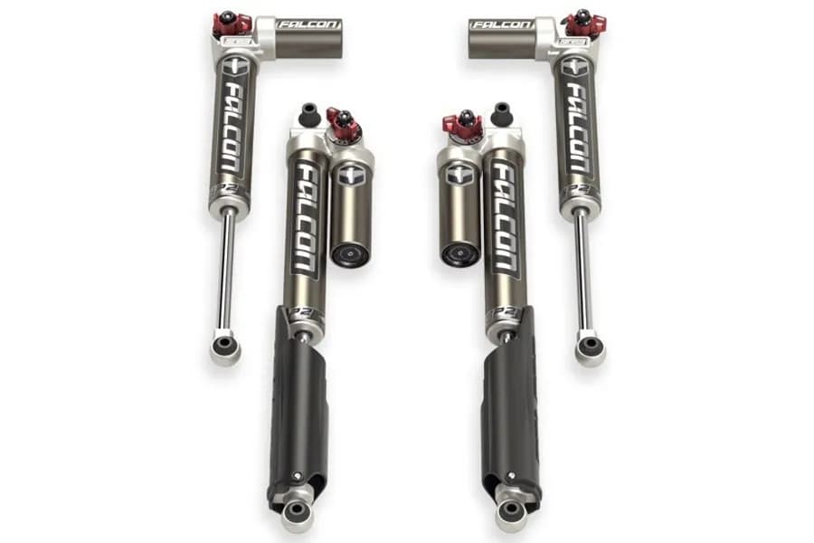 Teraflex Falcon SP2 3.3 Fast Adjust Piggyback Shock Kit - 0-1.5in Lift - JL Diesel/4xe/392