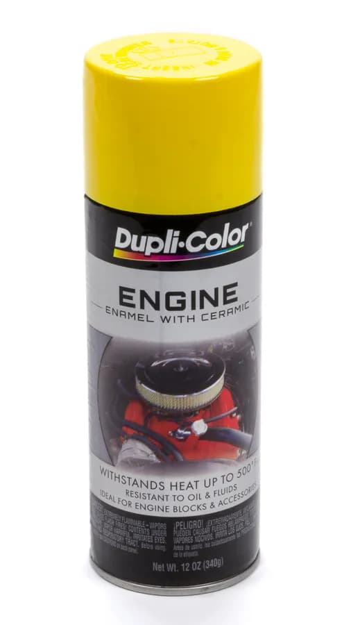 Engine Enamel With Ceramic; Daytona Yellow; 12 Oz. Aerosol