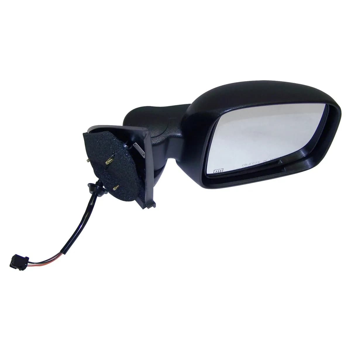 Crown Automotive Jeep Replacement 55155839AI Right Power, Heated, Manual Folding Mirror for 2002-2007 Jeep KJ Liberty LHD