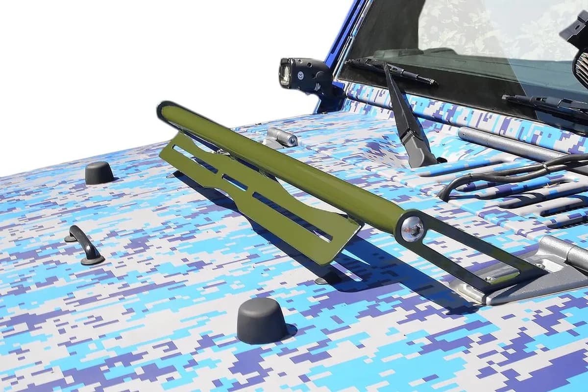 Exterior Accessories 2007-2018 Light Mounts Hood Hinge Mount Brackets Locas Green