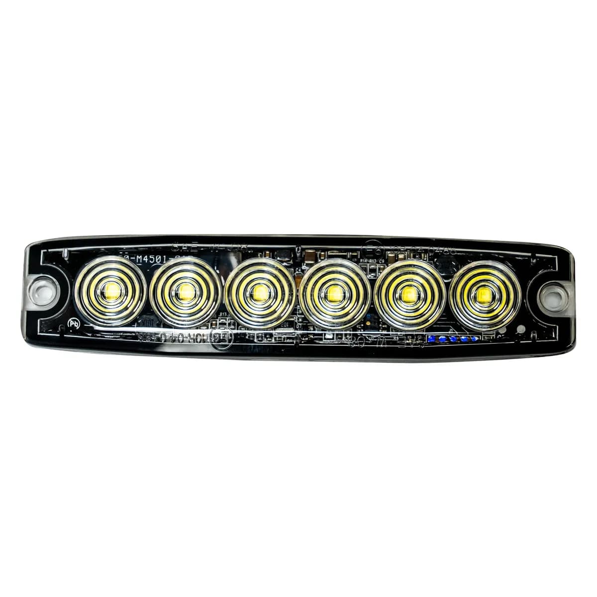 Universal 6-LED 23 Function 5.25" Ultra-Thin 0.25" Emergency Flashing Strobe Light - Multiple Colors