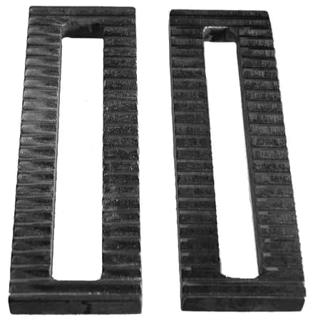 Serrated Steel Plate .75 slot .5 x 2 x 6