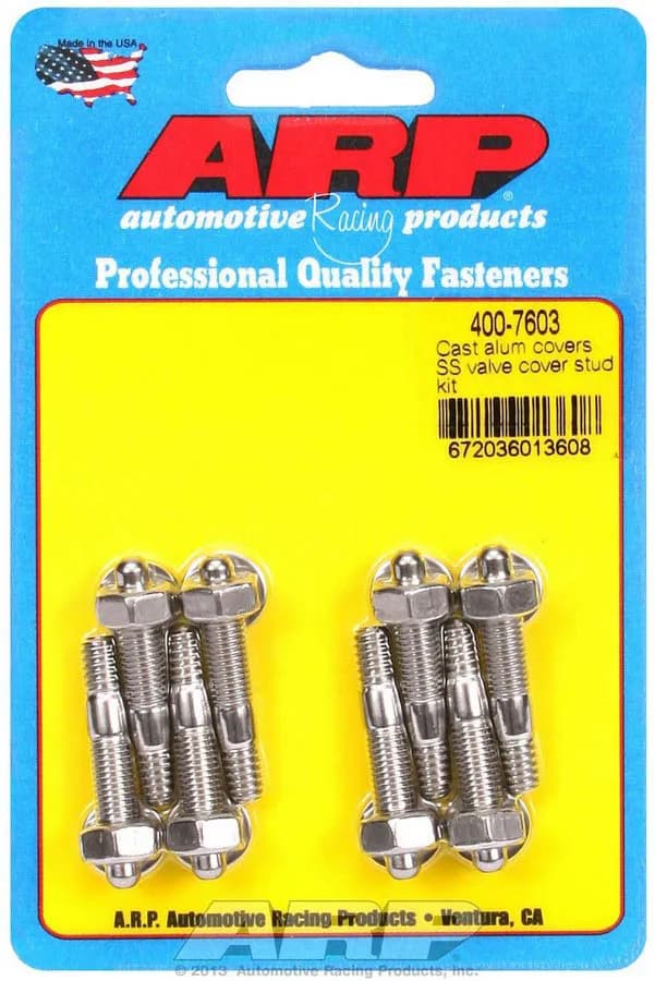 Cast Alum Covers ss Valve Cover Stud Kit