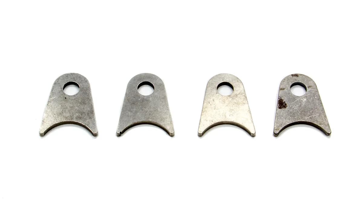 Chassis Tab, Flat #105, 4130 material, 1/8" thick, 4 pcs
