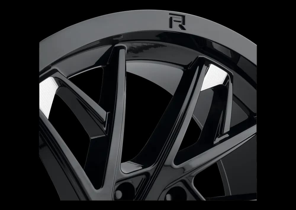 MR801 22x12 -40mm Offset 6x5.5 106.25mm Centerbore Gloss Black Milled