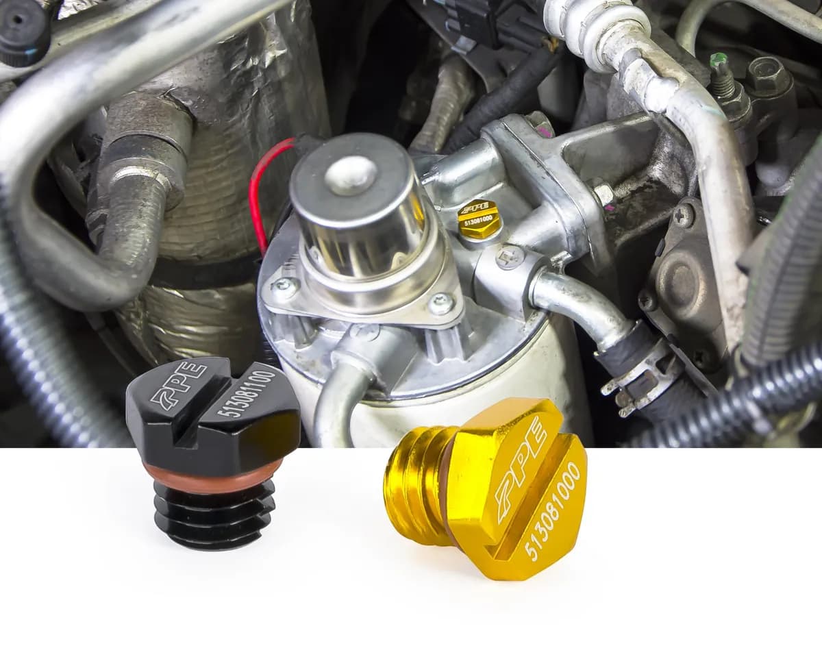 Air Bleeder Screw - Black - GM 6.6L