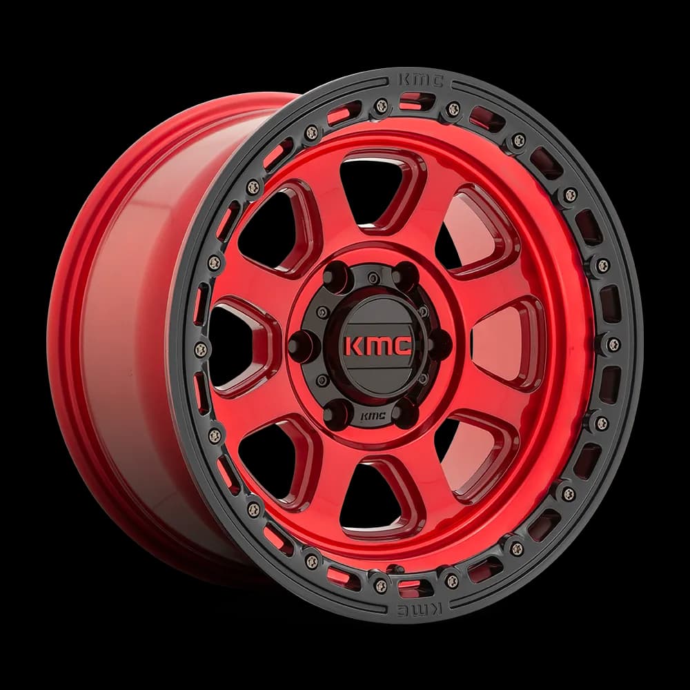 Kmc Km548 Chase 20x9 18 6x135 Candy Red With Black Lip