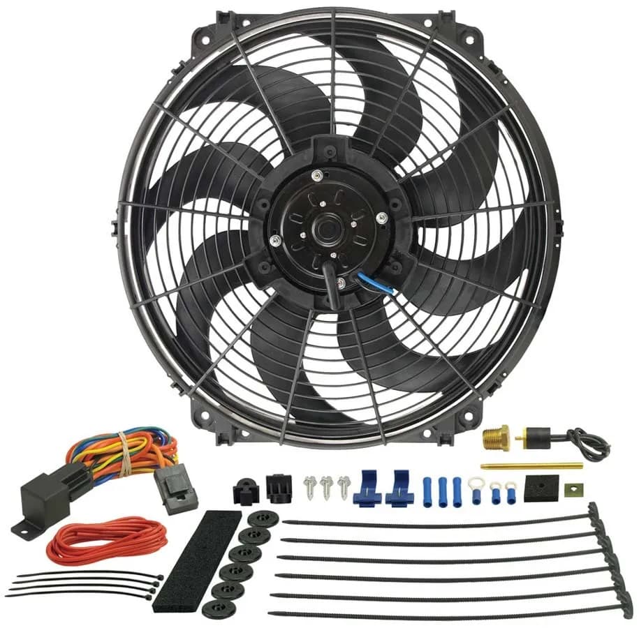 16 Tornado Electric Fan & 180°F Dual Probe Fan Controller Kit