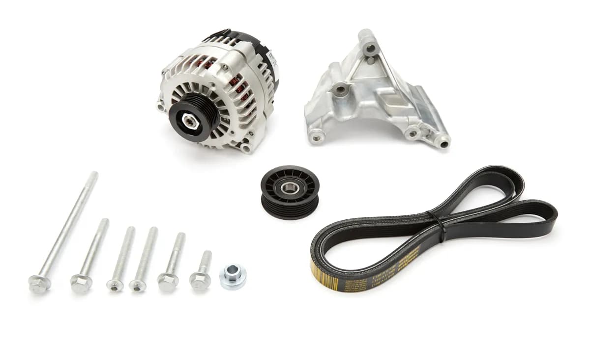 20c Ford 7.3l Godzilla Alternator & Bracket Kit Cast Aluminum