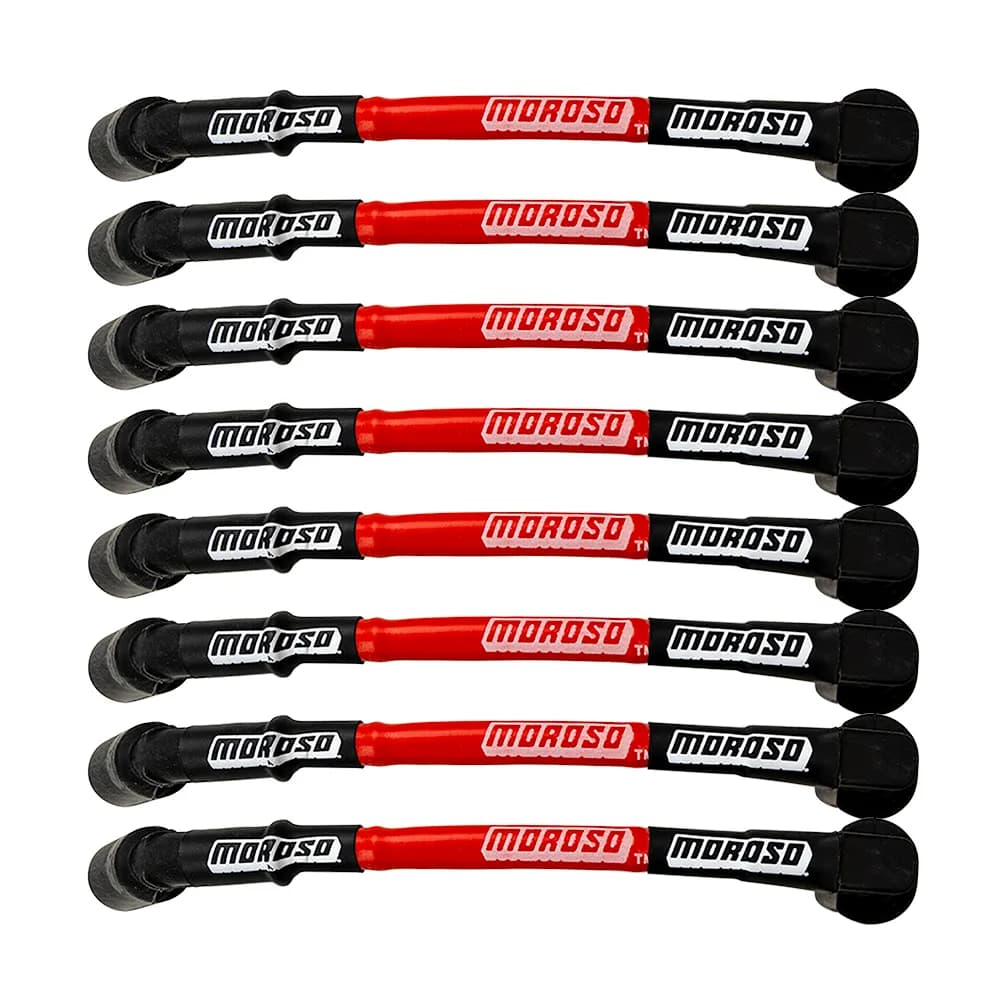 Wire Set Ultra 11 Inch Long Sleeved Wire Set Coil on Plug. Red Wire