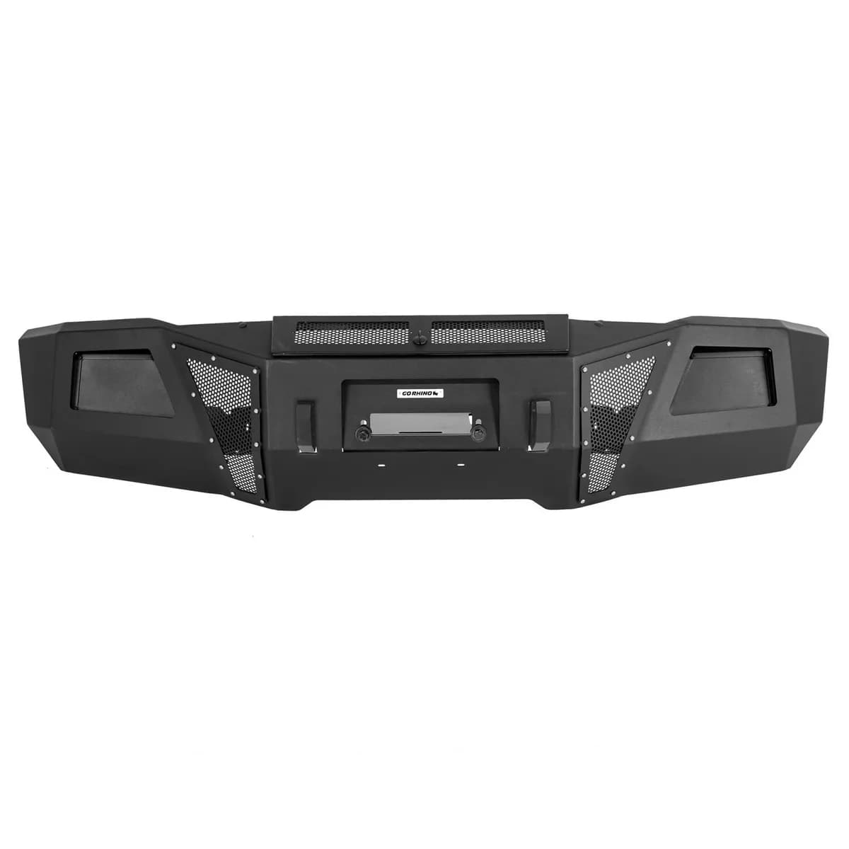 1519 Silverado 2500hd/3500hd Br11 Steel Winch Bumper Textured Black Powdercoat