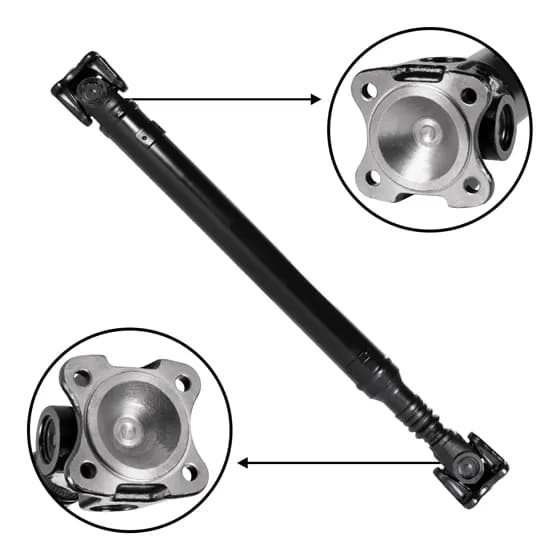 New Front Driveshaft For Mercedes, 28.125 Inch Flange To Flange USA Standard