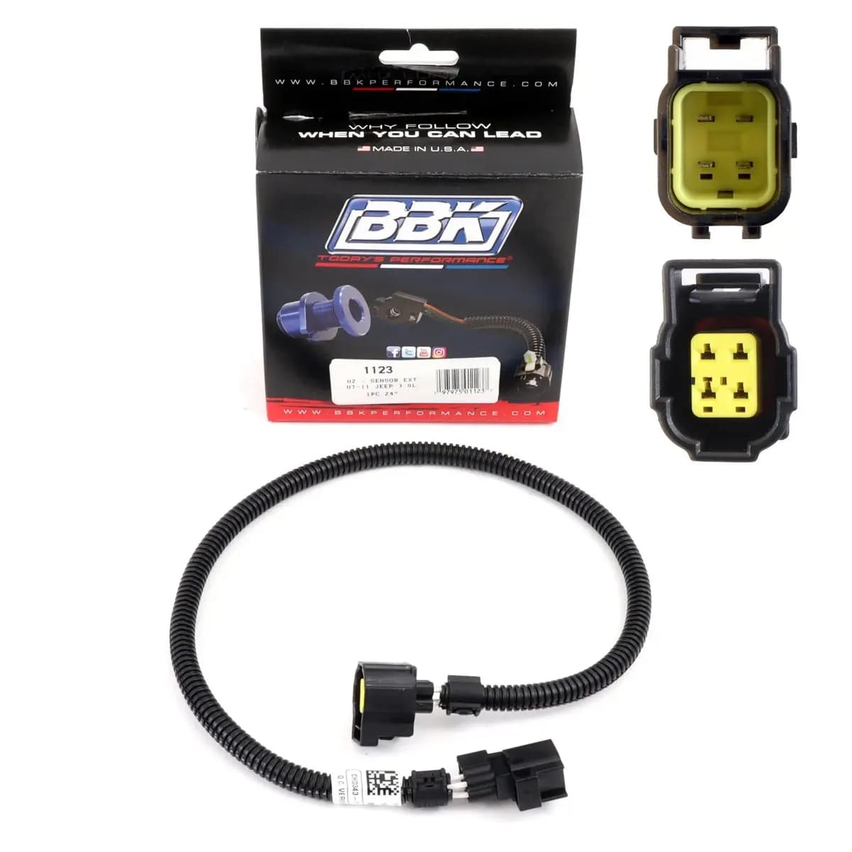 2007-2011 Jeep Wrangler 3.8l Wire Harness Extension 1pc 24 For Bbk Long Tubes 405040500