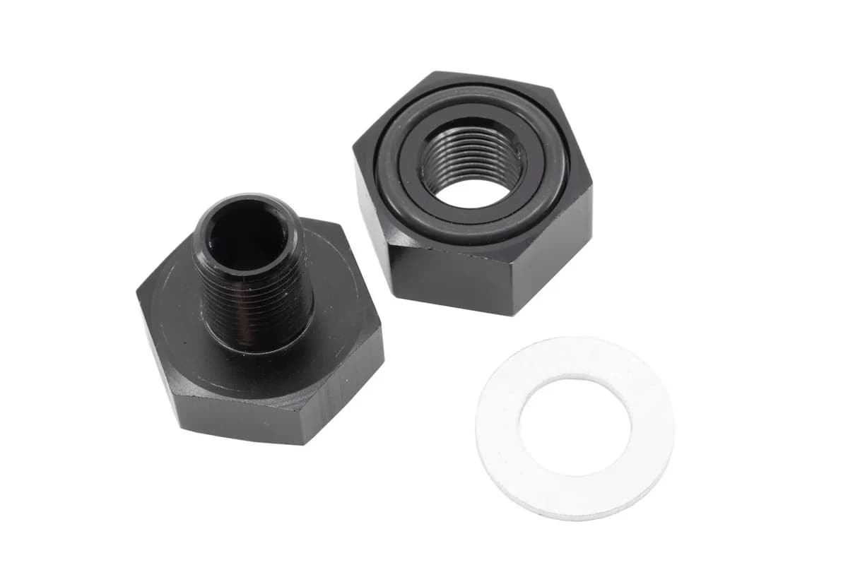Valve Cover 1/8in Npt Female Adapter Bulkhead Black