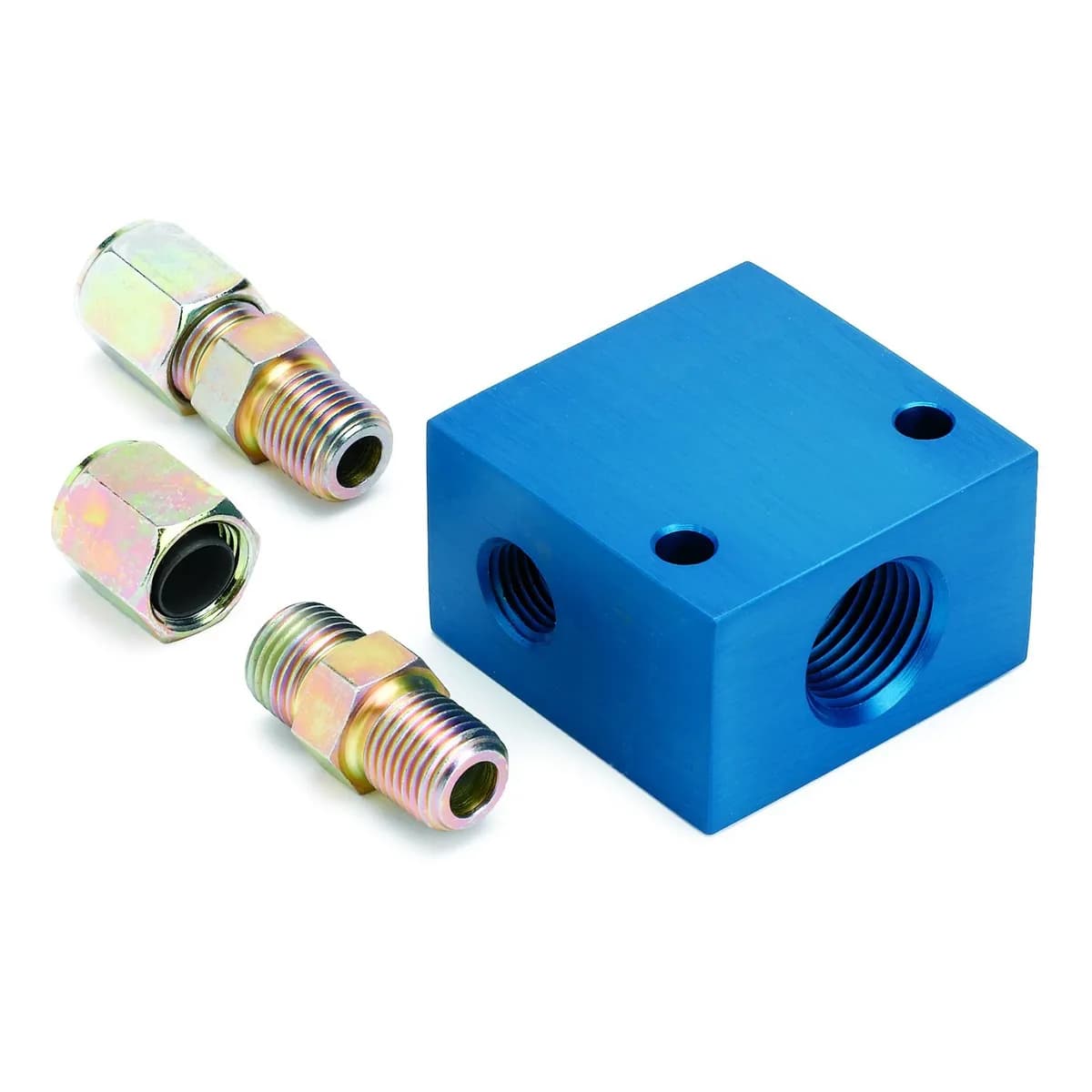 Autometer 2286 Fitting, Adapter, Transmission Line, 3/8 od Tubing, 1/2 Nptf