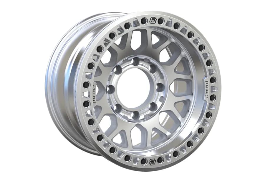 Baja Built Lite Brite OUTLAW Cast Beadlock Wheel, 17x9 8x6.5 -38mm - Machined - JT/JL/JK