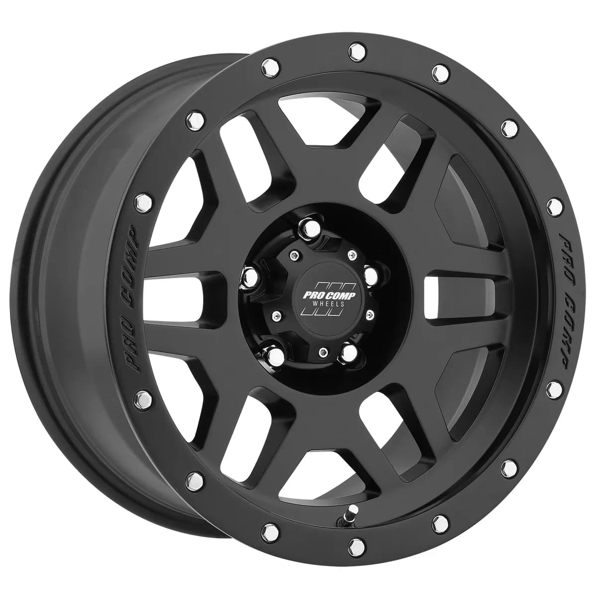 Pro Comp 5041-897350 Phaser Satin Black 18x9 5x5 5BS Offset 0mm Cap P/N 5041550000