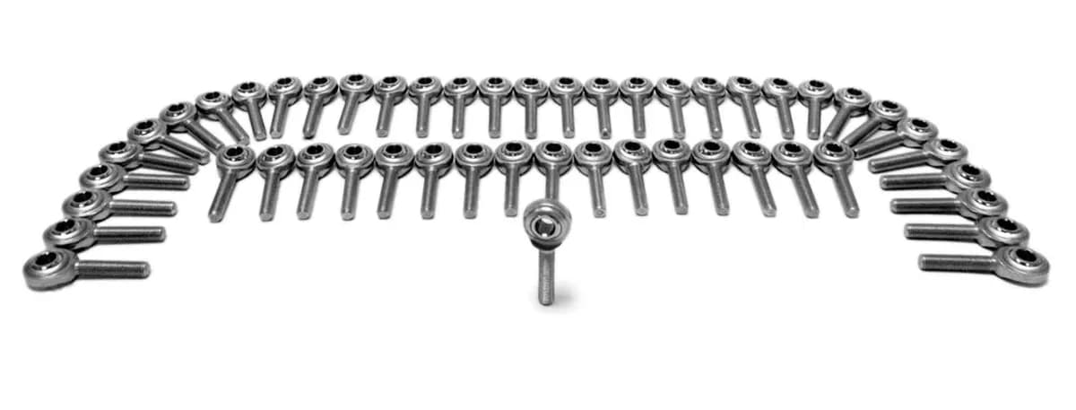 Inch Male 5/8-18 RH Steel Housing, PTFE Race 50 Pack