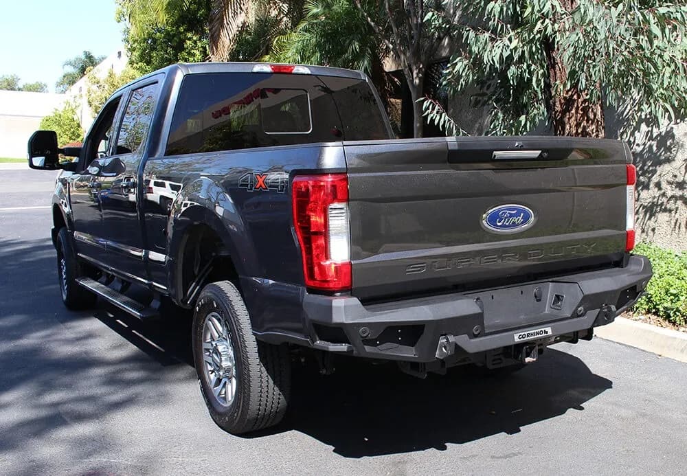 17c F250/F350/F450 Super Duty Br20 Rear Bumper Replacement Textured Black