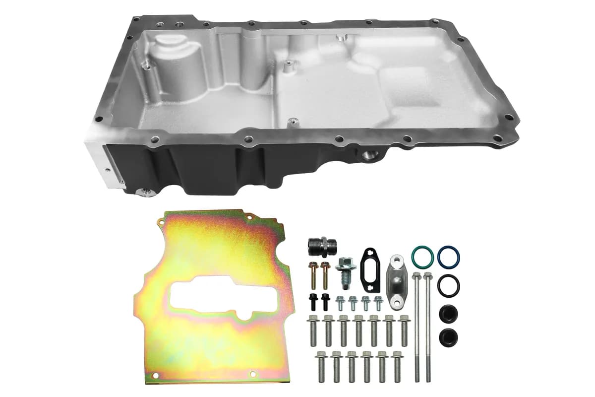 FiTech FiTech Plus, LS Swap Oil Pan, Ultra Low Profile, Black, 6.10L w/Filter Capacity
