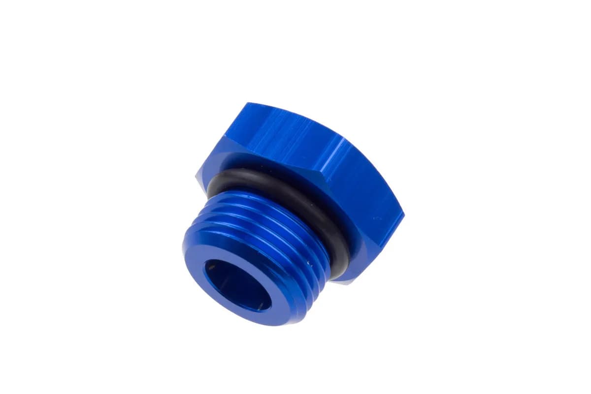 12 An/Jic Straight Thread (Oring) Port Plug Blue
