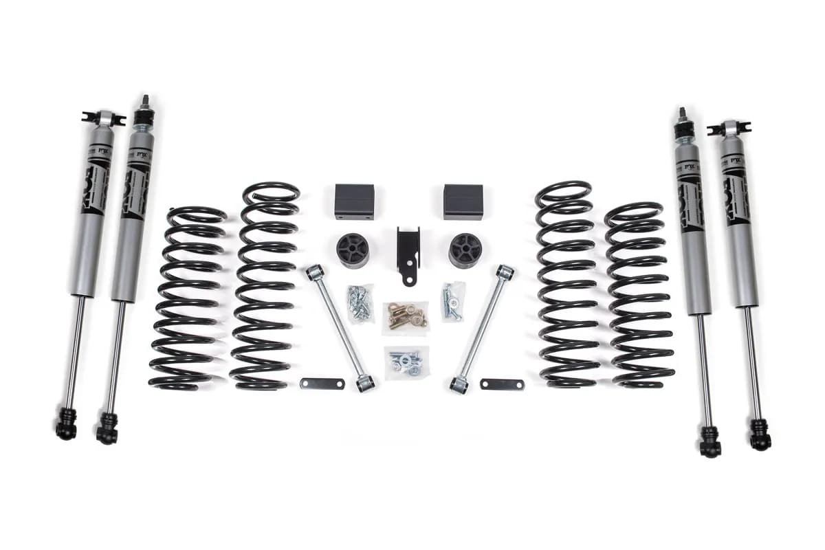 2007-2011 Jeep Wrangler (JK) 4 door 3 Suspension Lift Kit - Front Coils Rear Coils - Fox 2.0 Adventure Series Shocks