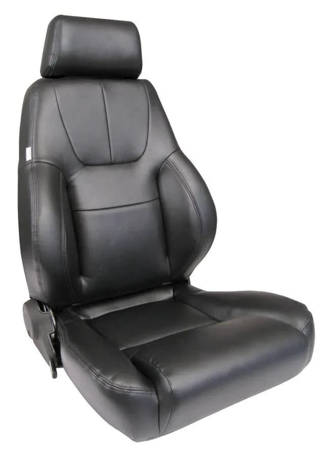 Elite Recliner W/Lumbar Black Vinyl Right