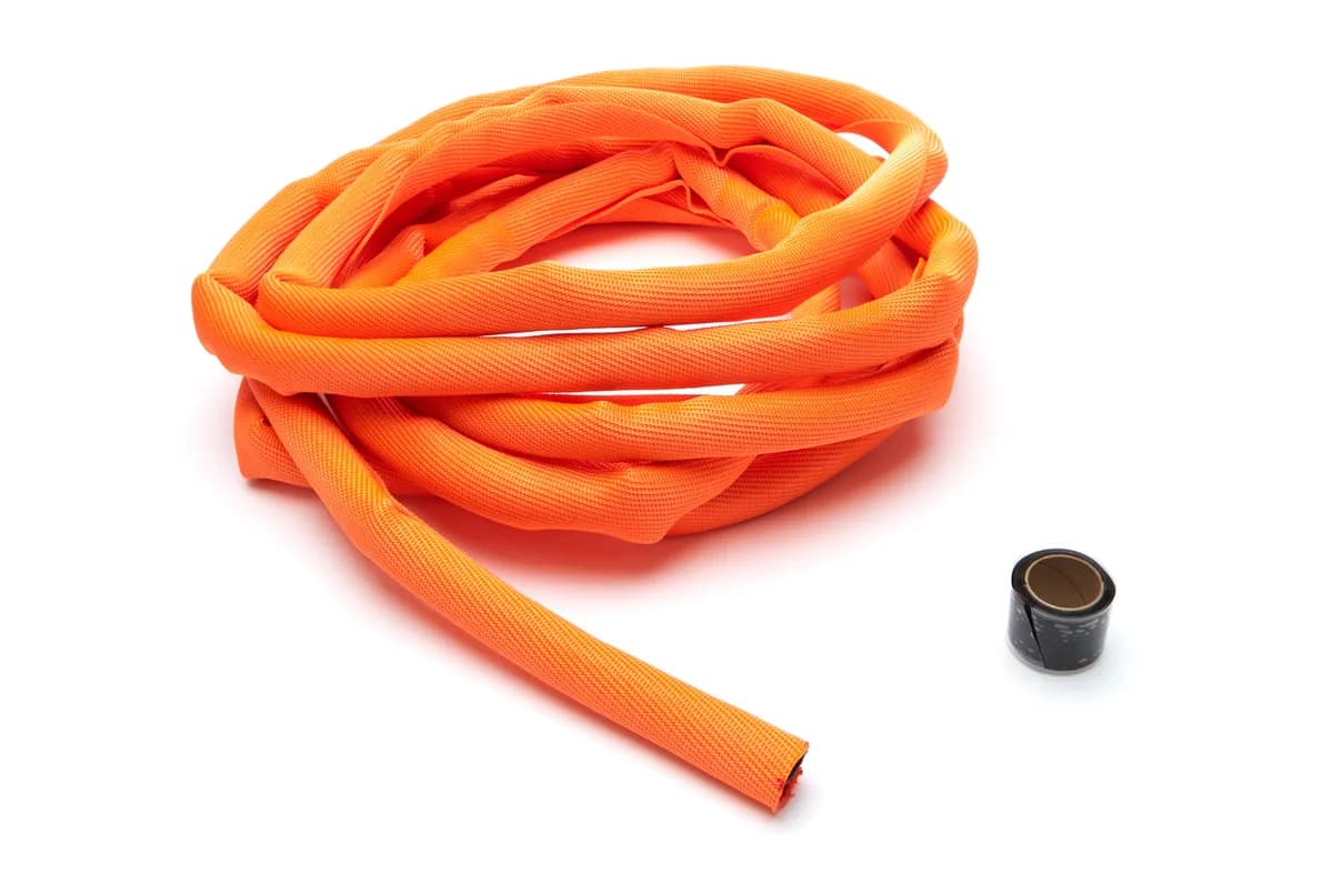 ev Charger Cord Cover Fits 3/4in1in Dia Cables 20ft Orange