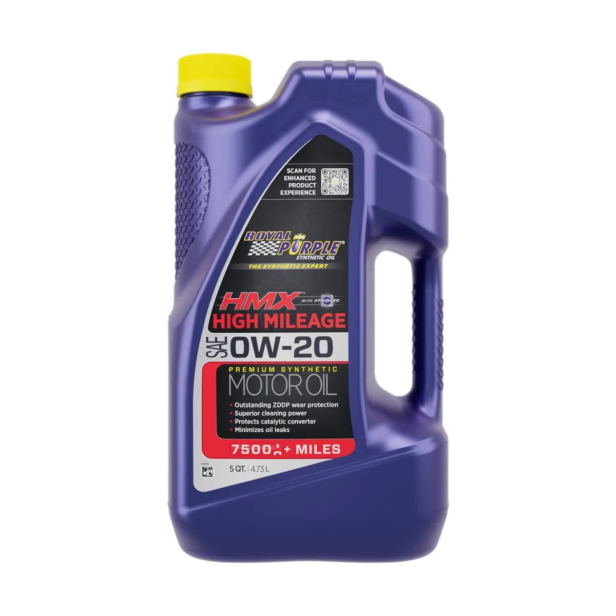 Hmx High Mileage Engine Oil 0w20 5 qt Bottle Single