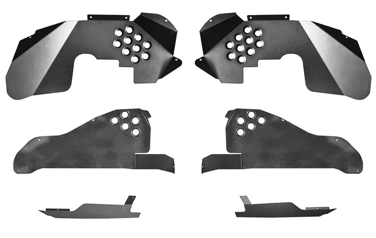 Fenders 2007-2018 Inner Full Kit, Fronts, Rears, Front Inserts Bare