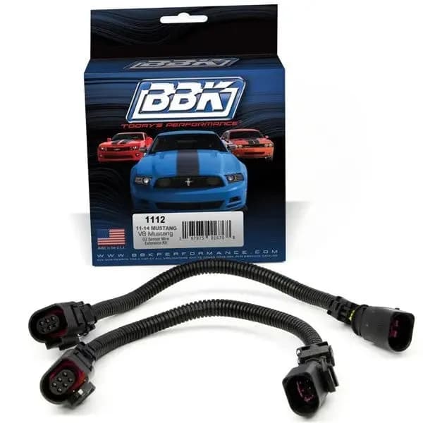 2011-2014 Mustang 5.0l Front o2 Extensions - 12in Pair