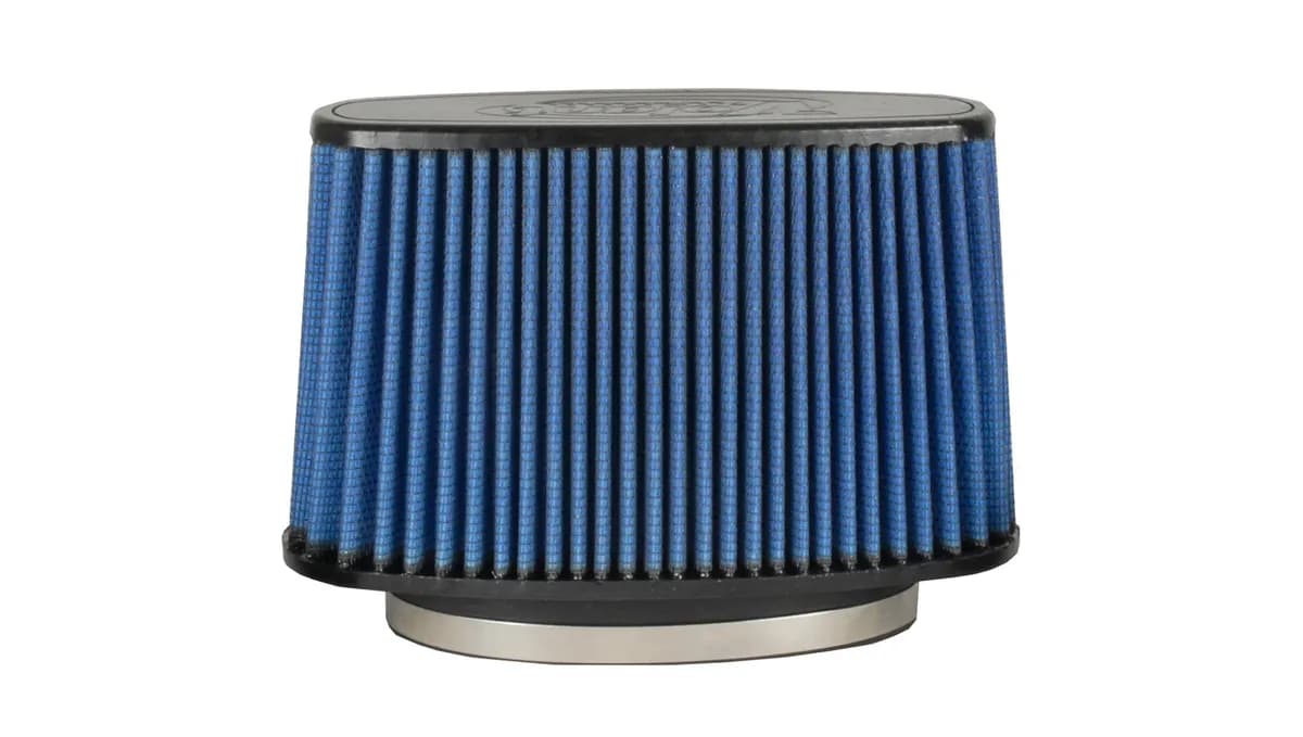 Pro 5 Air Filter; Oval; 2.25 X 7 in. Flange; 3.75 in X 10 in. Base; 2.25 X 8.5 in. Top; H-6 in.; Blue; Fits PN[15958C];