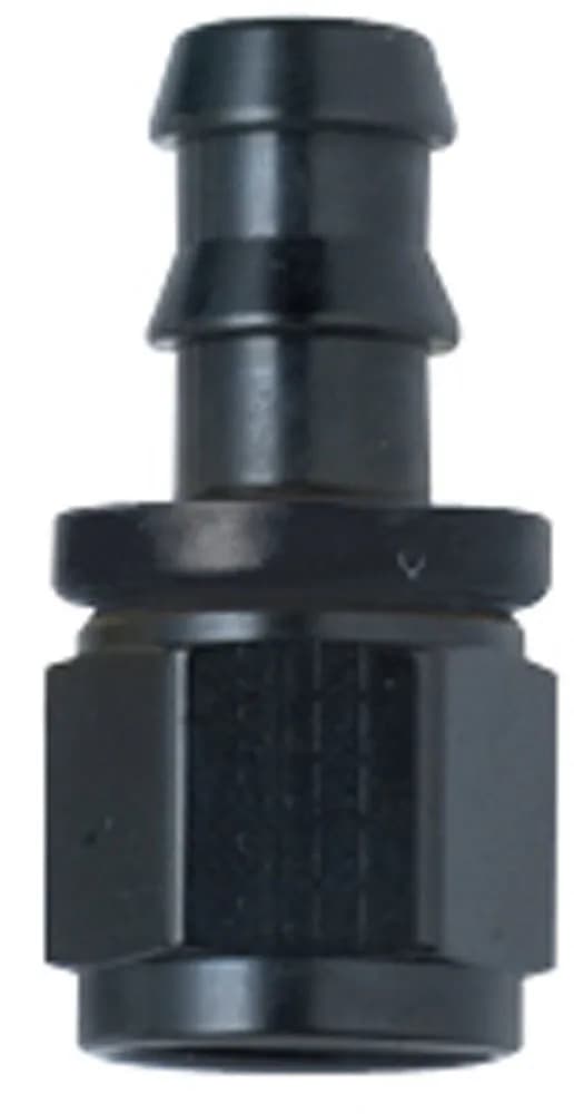 Fragola Straight Race -10 AN Hose End Series 8000 Push-Lite Black