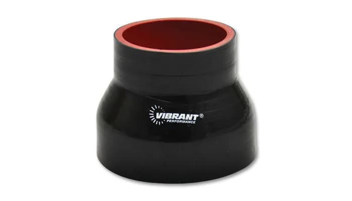 Reducer Coupler; 2.5 in. Inlet ID; 2.75 in. Outlet ID; 3 in. Length; 43 PSI Maximum Operating Pressure; 0.2 in. Wall Thickness; Black;