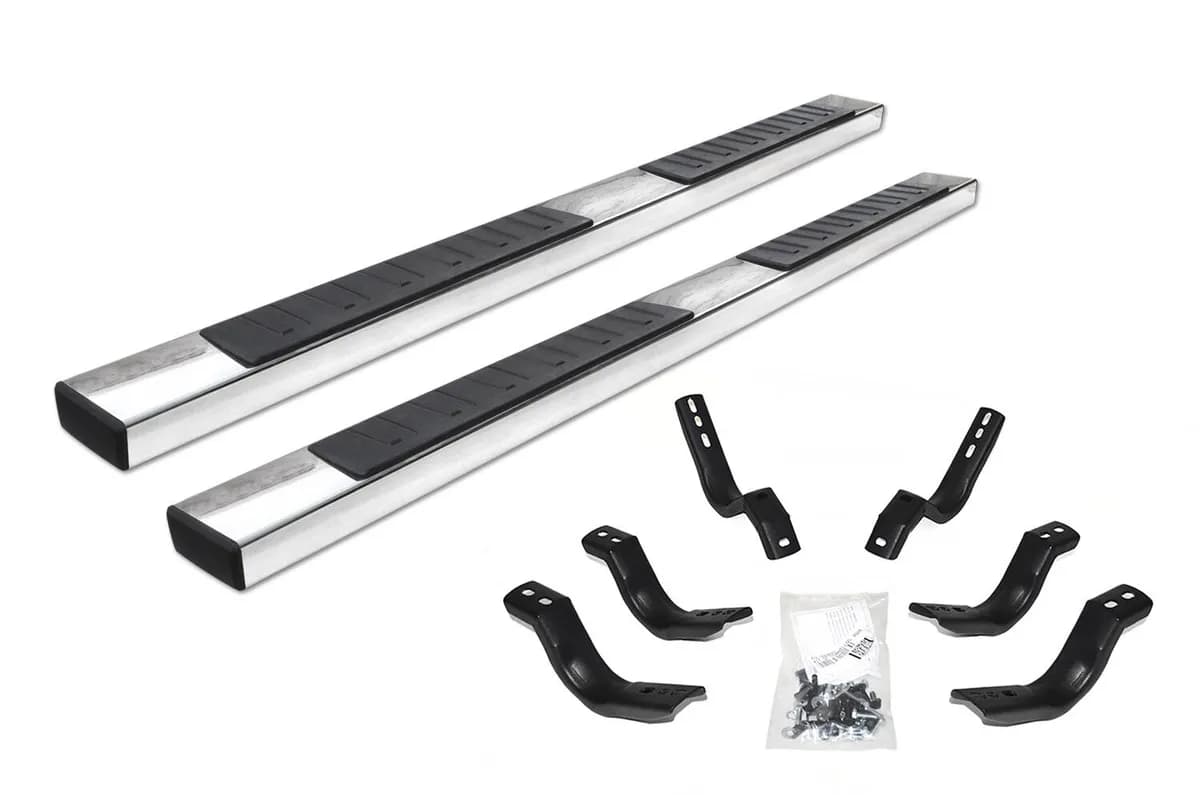 Go Rhino 6862435180PS - 6 OE Xtreme II SideSteps With Mounting Bracket Kit - Polished Stainless Steel