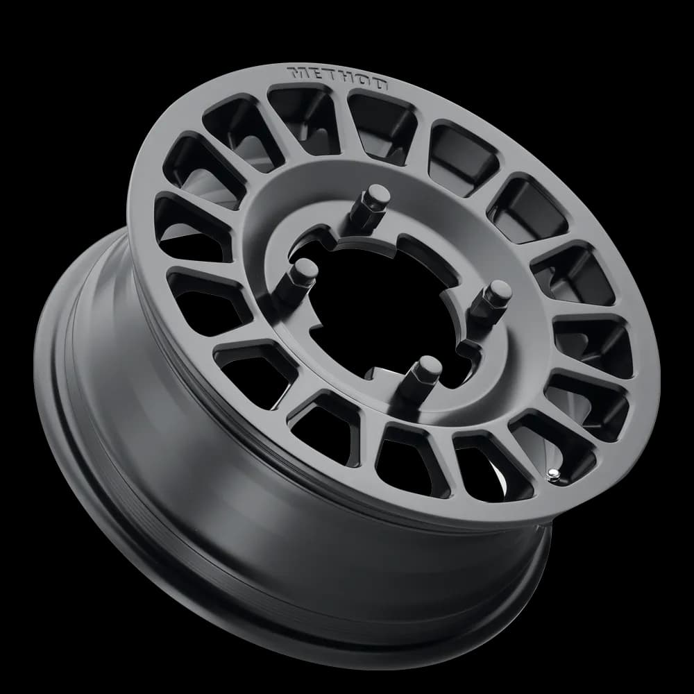 Aluminum Wheels 15x6 MR407 Bead Grip UTV Bolt Pattern 5 On 114.3 Offset 51 Lip Size 0 Matte Black MB Method