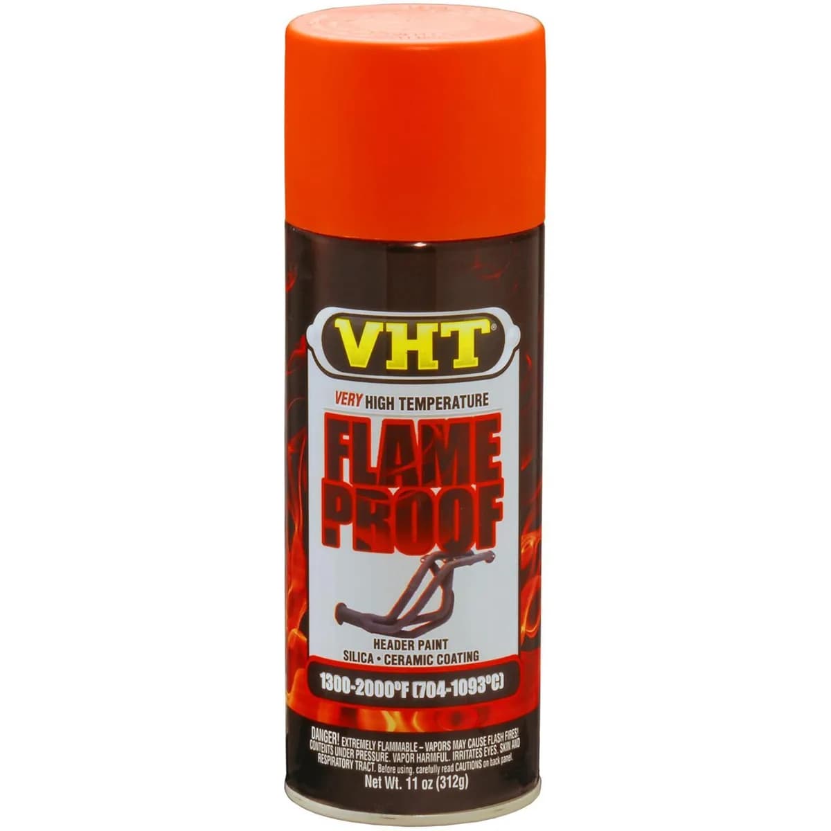 Extreme High Temperature Coating; Flat Orange; 11 Oz. Aerosol