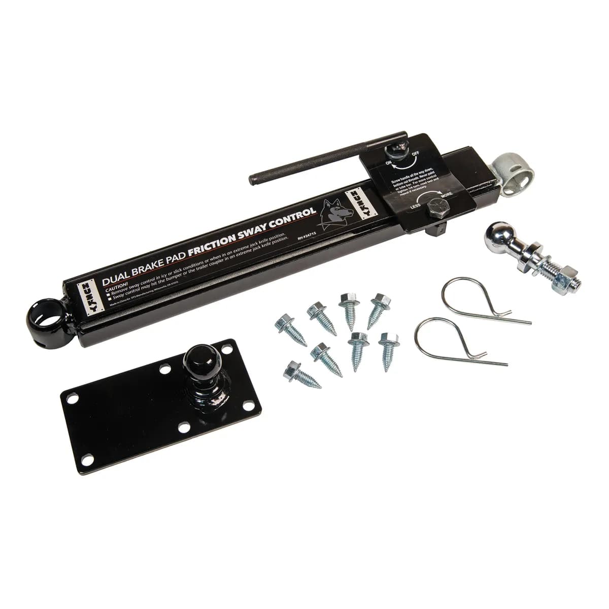 Husky Towing 34715 Right Hand Inc Side Bar/ handle/ Tongue Ball Plate/ Sway Control Ball/ Hardware