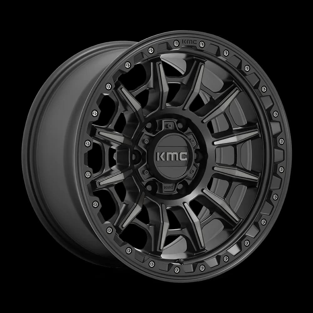 Kmc Km547 Carnage 17x9 00 5x5.0 Satin Black With Gray Tint