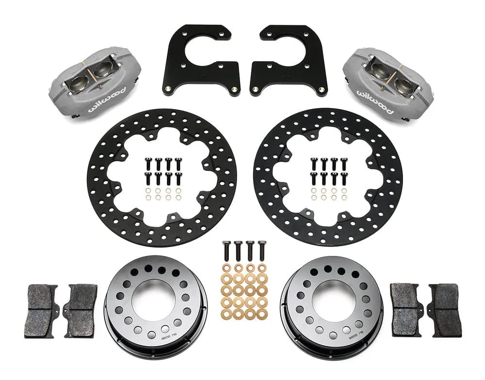 Wilwood FDL Rear Drag Kit Drilled Rotor M-W Lamb Ends 12in Studs