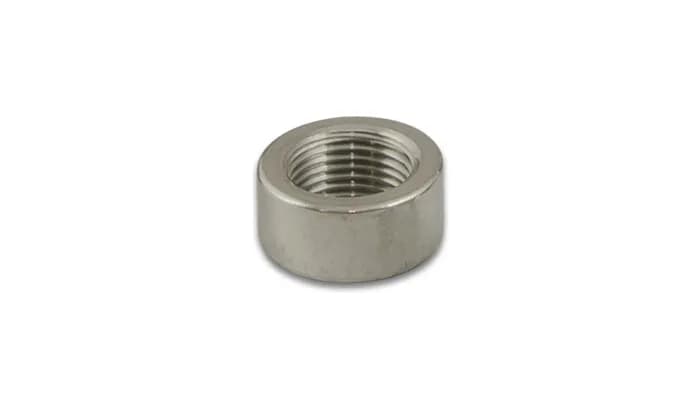 Oxygen Sensor Weld Bung; M18 x 1.5 Thread Size; CP2 Titanium; 1 pc.; Standard; Retail Pack; 1 in. Bung O.D.; 0.5 in. H;