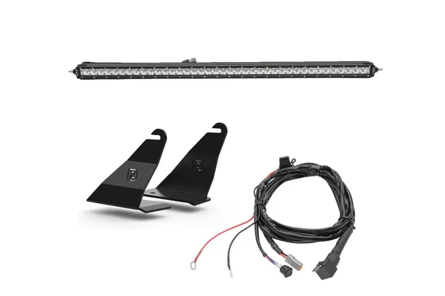 2122 Bronco Front Roof LED Kit(1)40in LED Straight Single Row Slim Light Bar & Wiring Harness