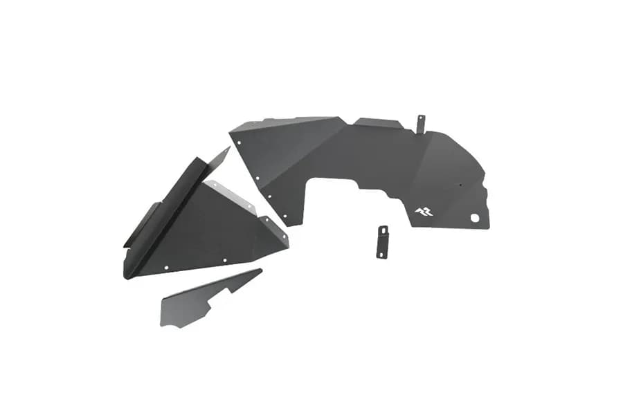 18c Wrangler/20c Gladiator Inner Fender Liners Front Aluminum Black