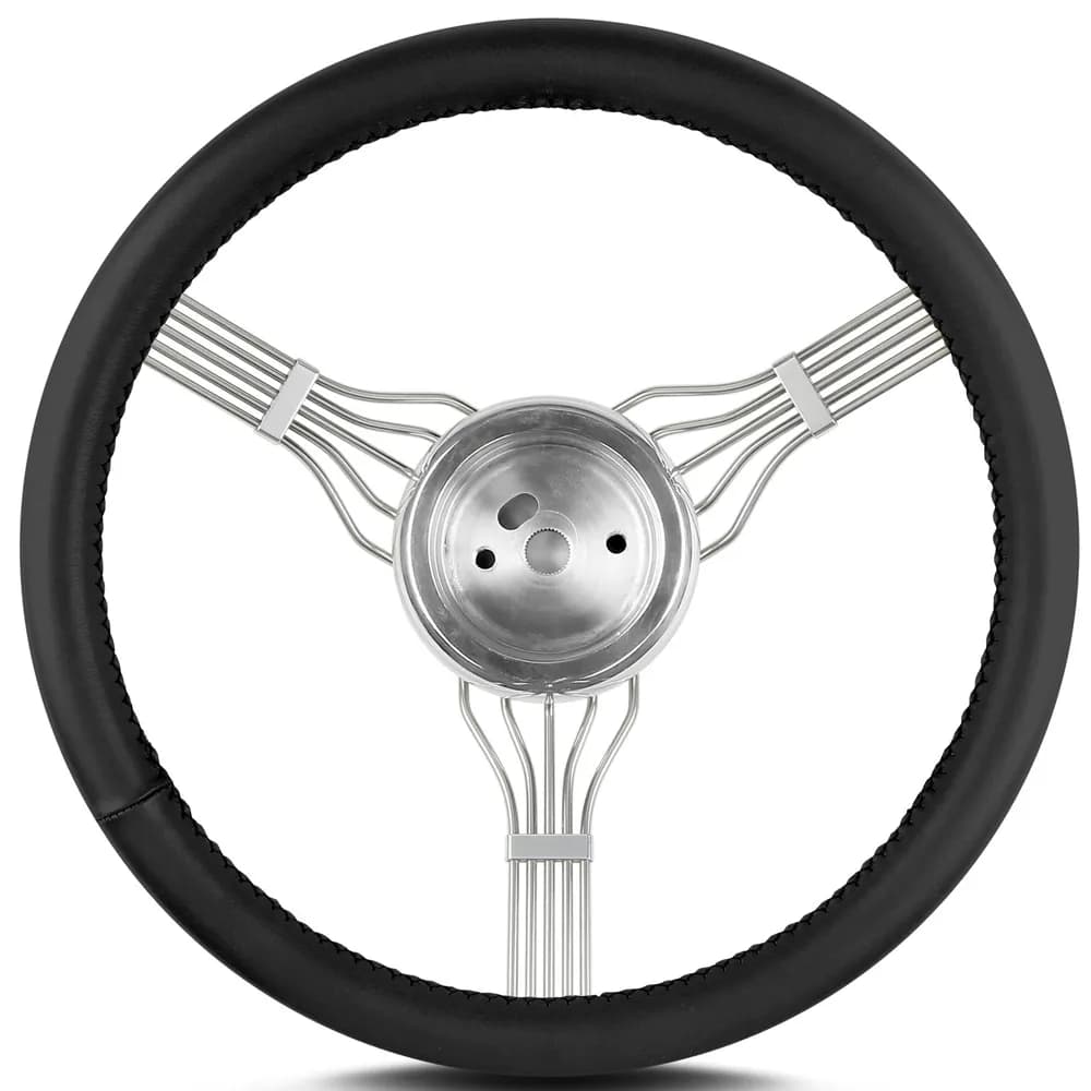 Lecarra Banjo Steering Wheel; Fits w/67-94 GM Hub Adapters; Black;