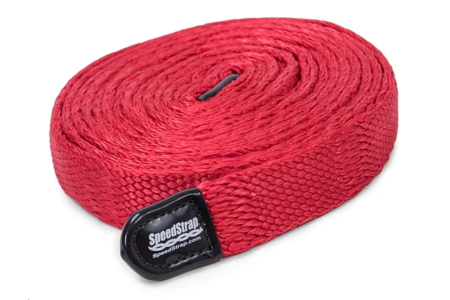 SpeedStrap SuperStrap 30ft x 1in Weavable Recovery Strap, Red  - 10,000lb Max Capacity