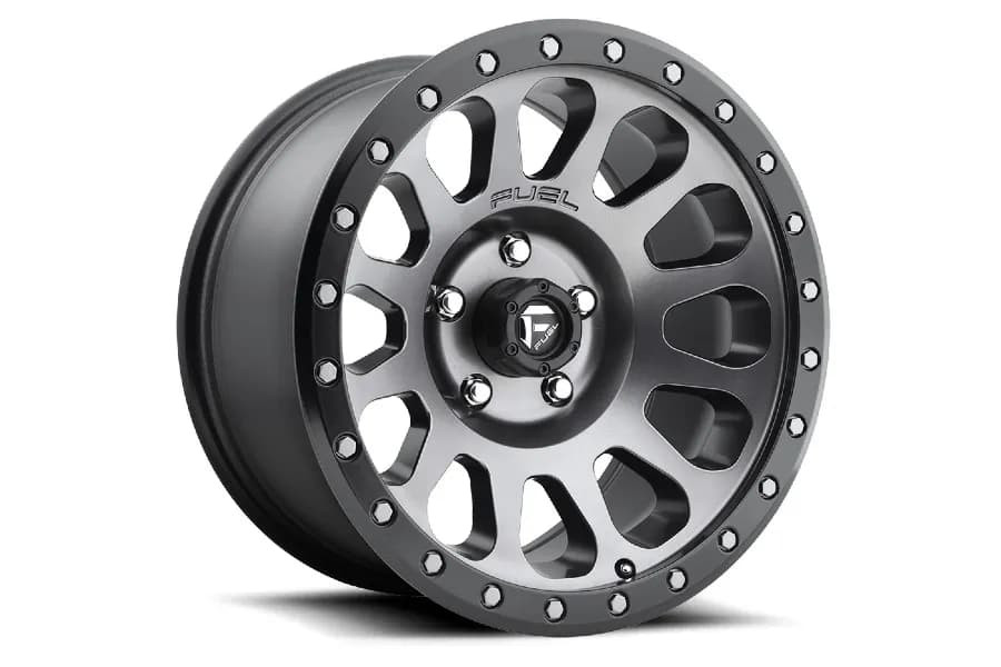 Fuel Offroad Vector D601 Series Wheel, 17x8.5 6x5.5 - Matte Gun Metal w/ Black Bead Ring - Bronco 2021+