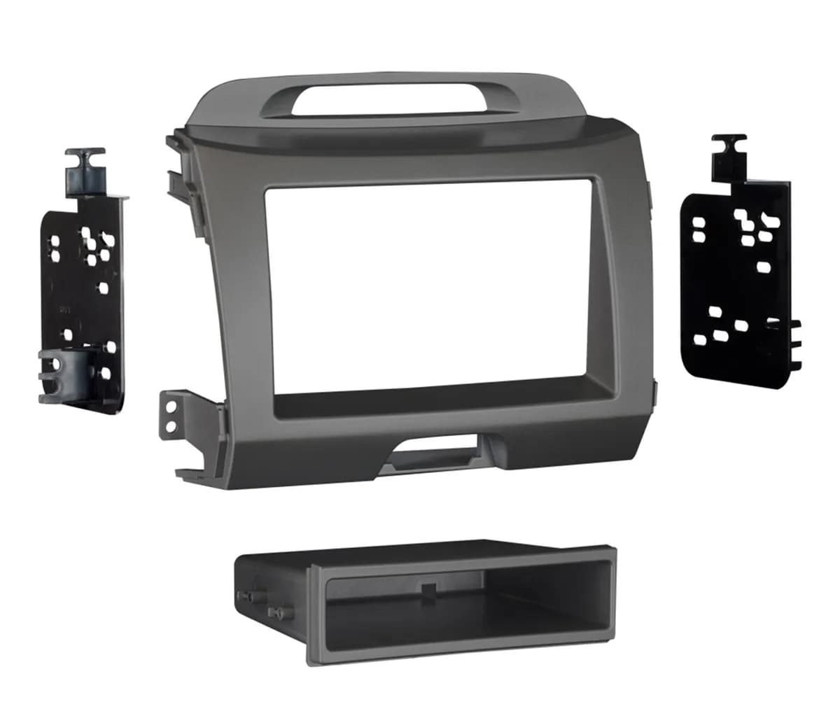 TURBOKits; Radio Installation Kit; Incl. Instructions/Hardware; For DIN; Gray;