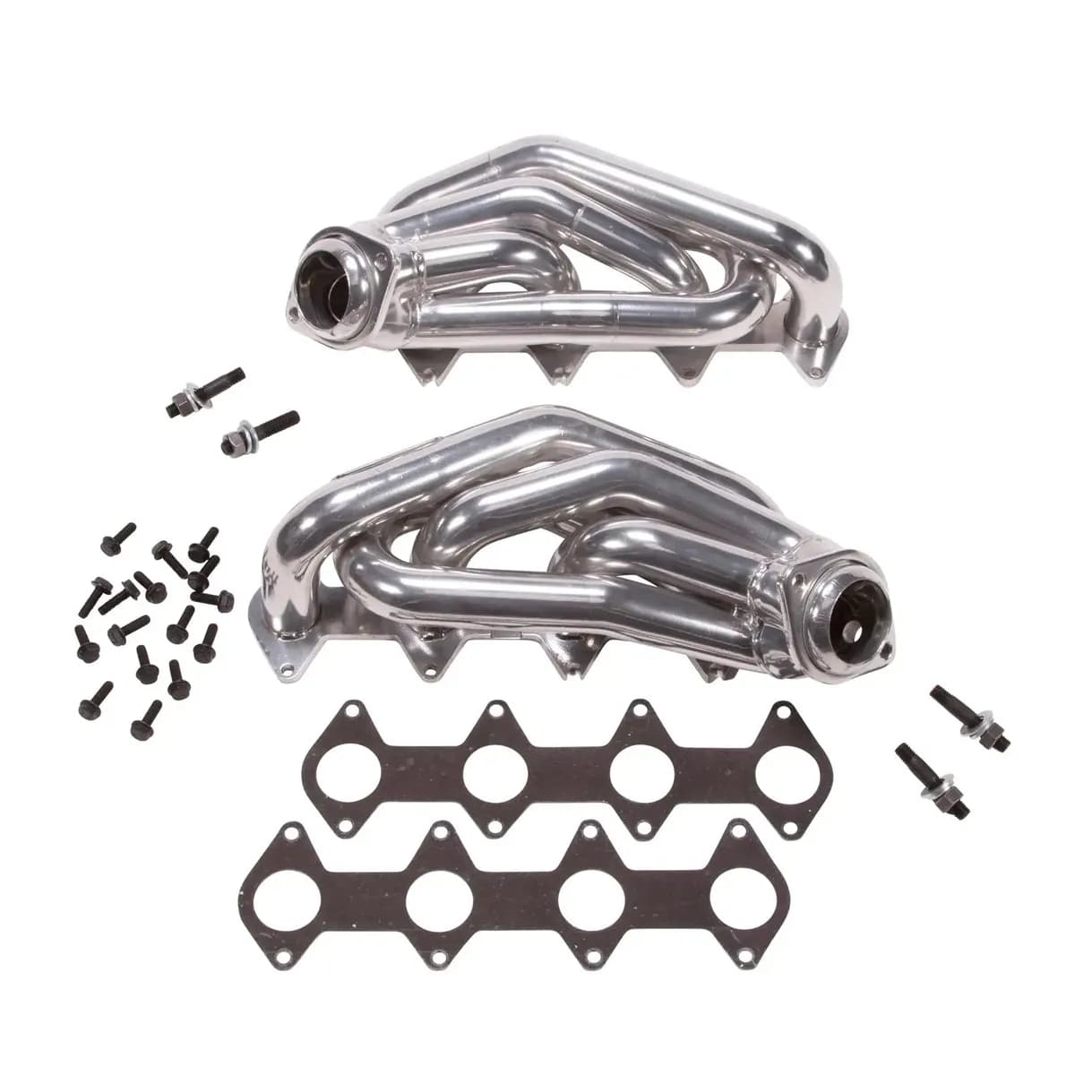 2005-2010 Mustang gt 1-58 Shorty Tuned Length Headers Polished Silver Ceramic