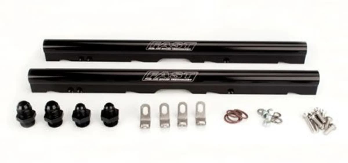 Black Billet Fuel Rail Kit for LS2 LSXr 102mm Intake Manifolds