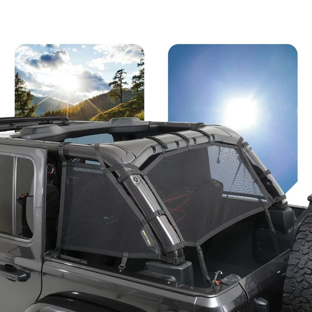 Extended Shade Top Sides/Rear - Mesh (18+ JLU)